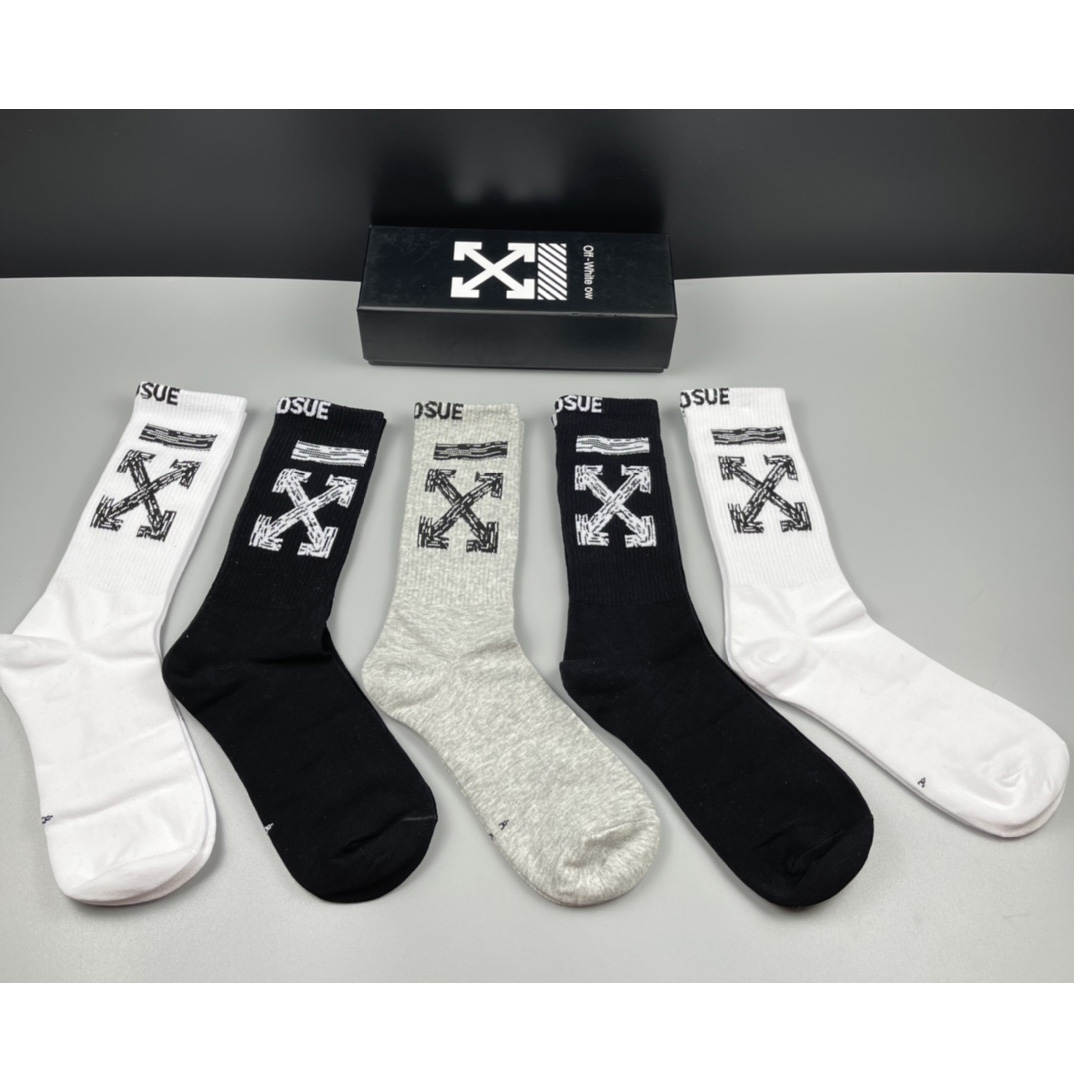 Off White Socks/Box - DopestKickz