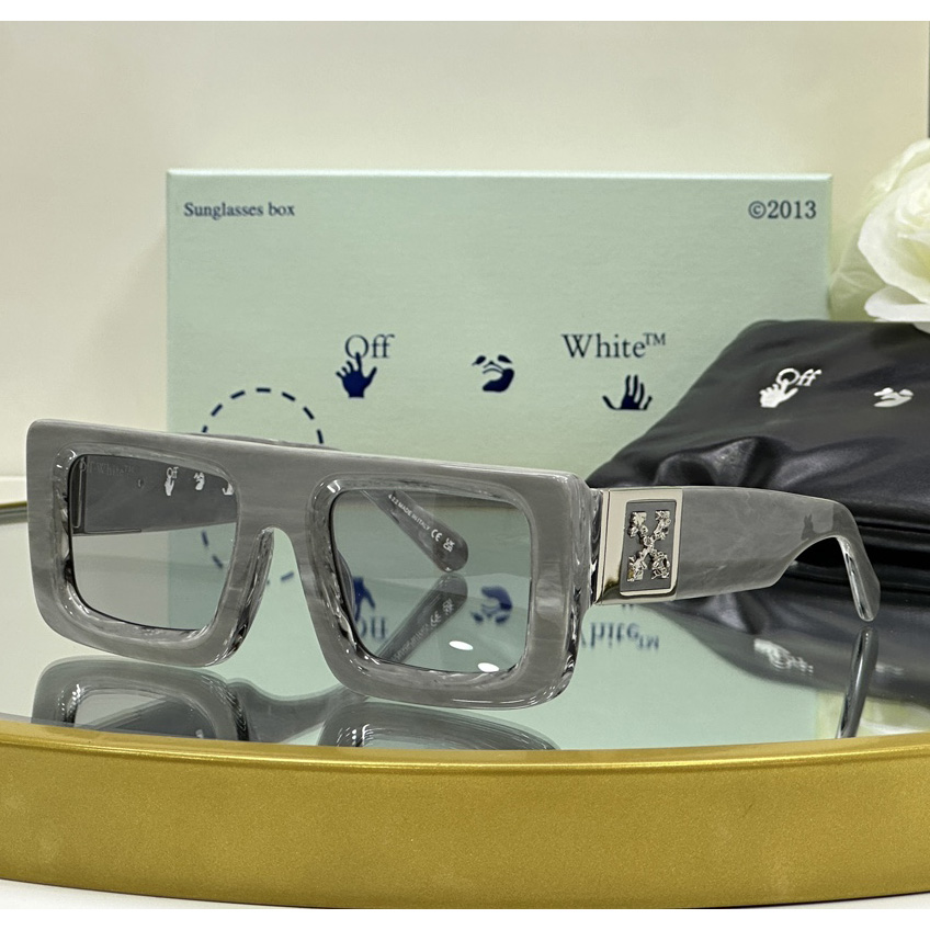 Off White Arrows-motif Sunglasses          OERI049  - DopestKickz