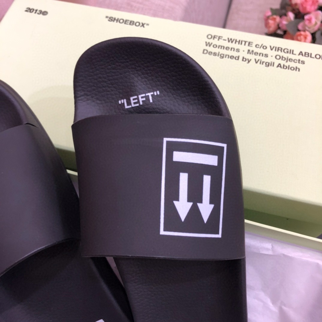 Off White Double Arrow Camouflage Print Slides - DopestKickz
