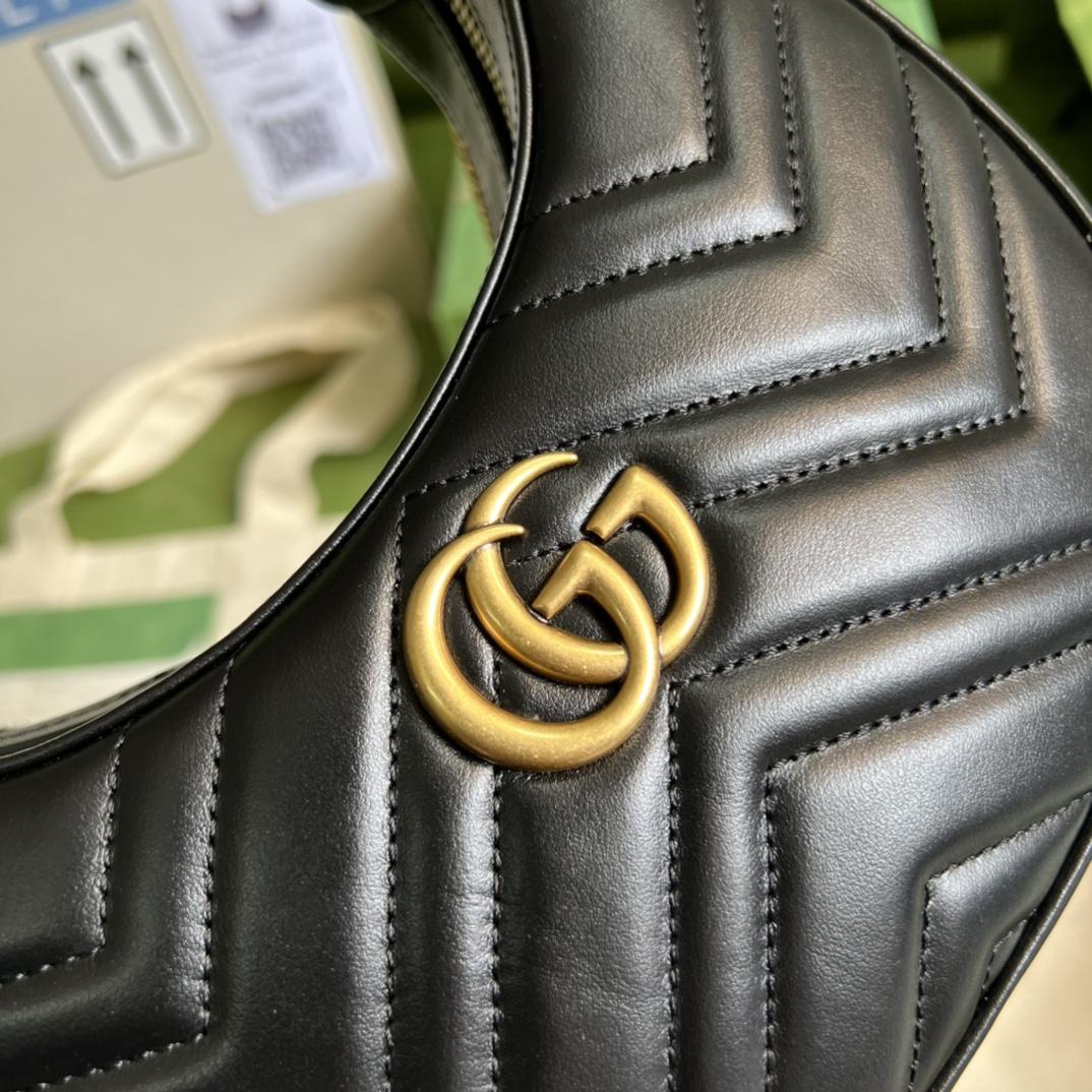 Gucci GG Marmont Half-Moon-Shaped Mini Bag(21.5-11-5cm) - DopestKickz