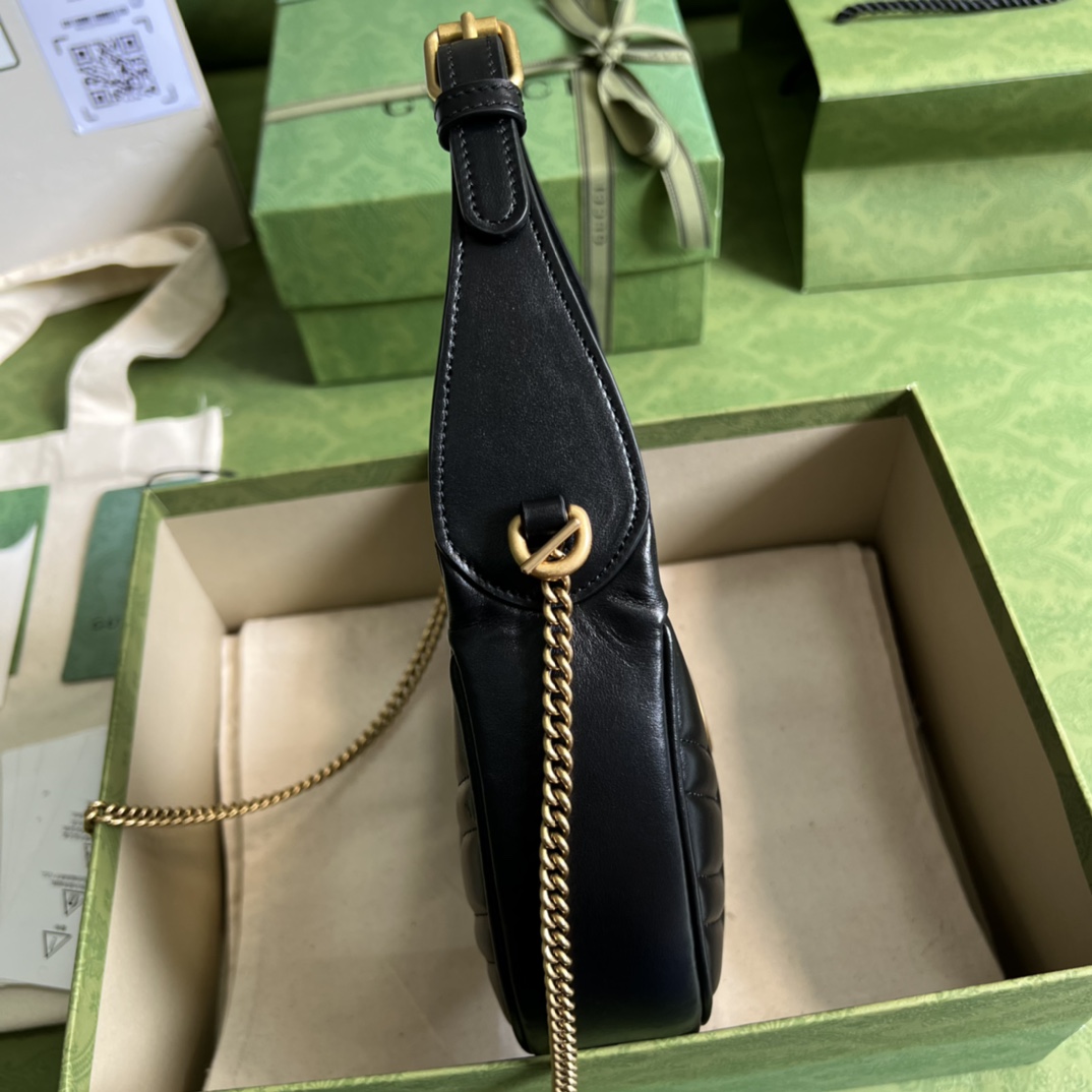 Gucci GG Marmont Half-Moon-Shaped Mini Bag(21.5-11-5cm) - DopestKickz