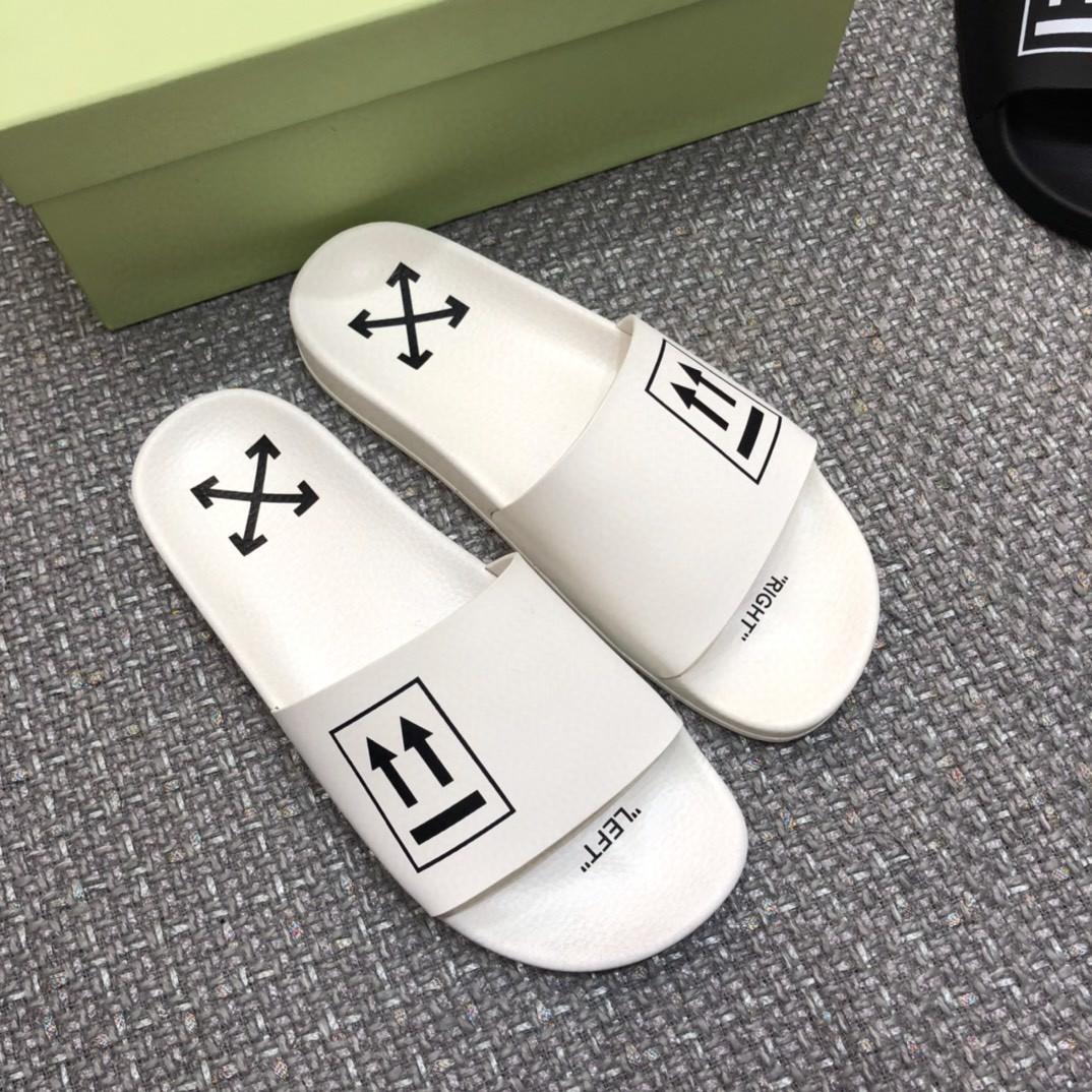 Off White Double Arrow Camouflage Print Slides - DopestKickz
