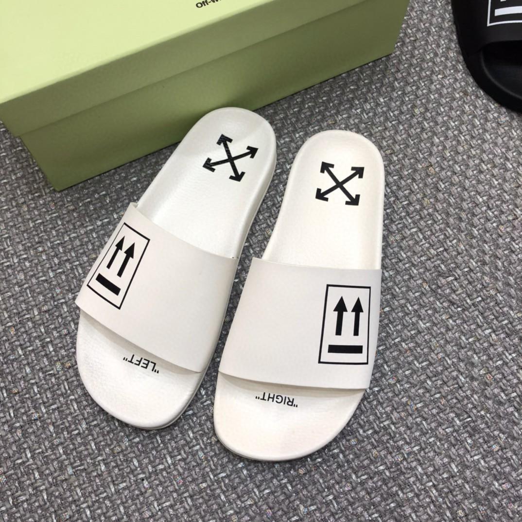 Off White Double Arrow Camouflage Print Slides - DopestKickz