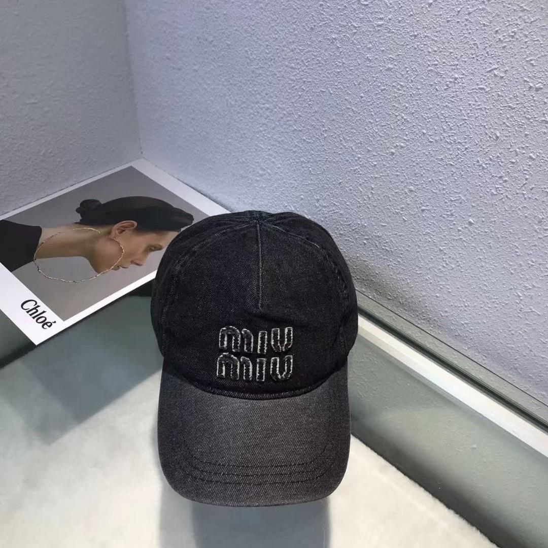 Miu Miu Denim Baseball Cap - DopestKickz