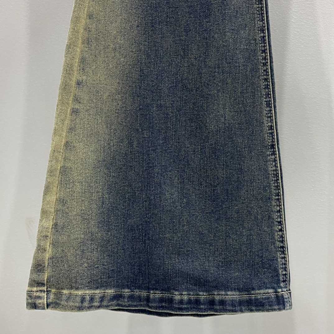 Rick Owens Drkshdw Blue Bolan Bootcut Jeans - DopestKickz