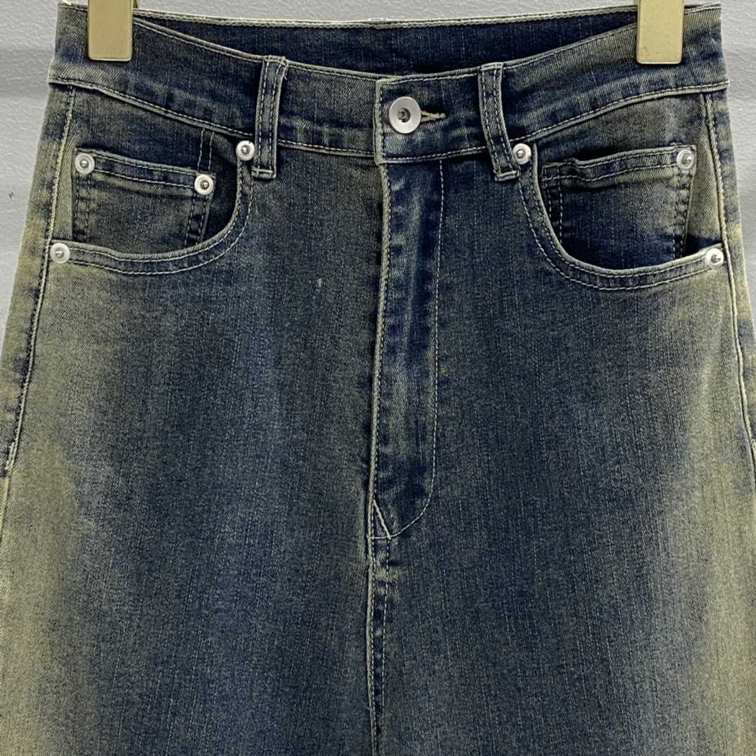 Rick Owens Drkshdw Blue Bolan Bootcut Jeans - DopestKickz