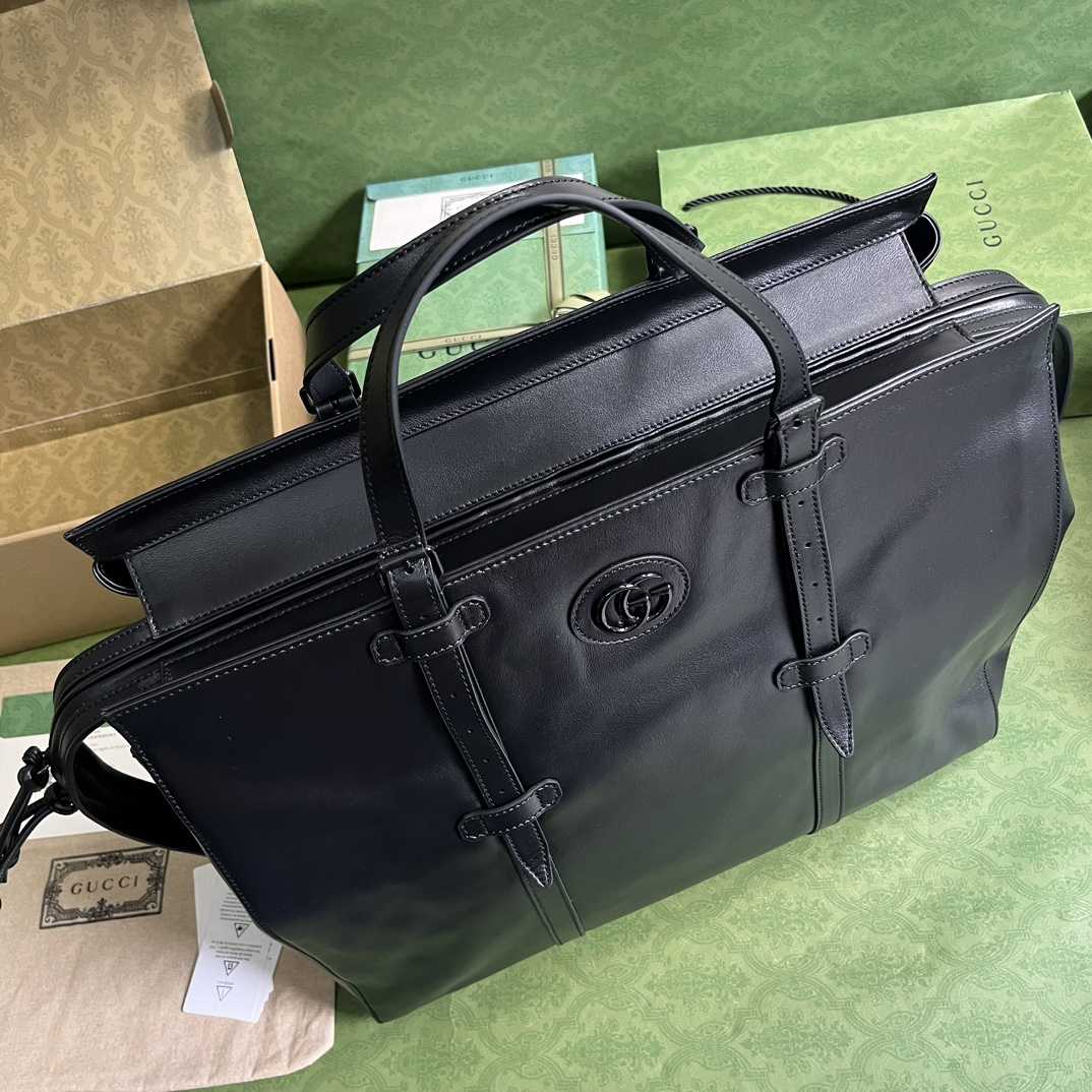Gucci Large Tote Bag With Tonal Double G (47-36-24cm) - DopestKickz