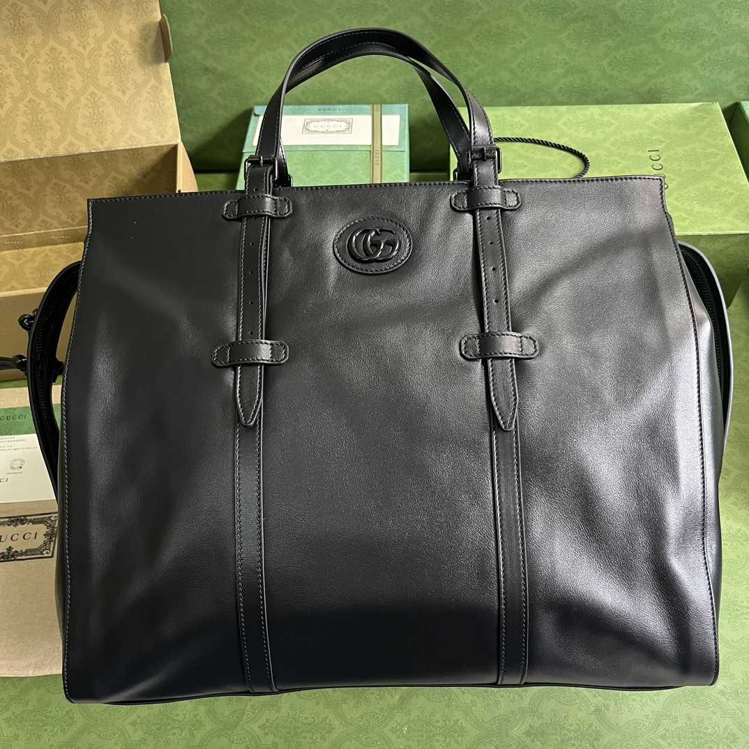 Gucci Large Tote Bag With Tonal Double G (47-36-24cm) - DopestKickz