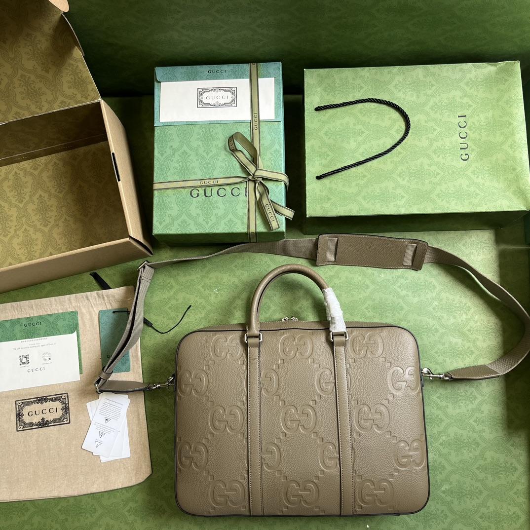 Gucci Jumbo GG Briefcase (40×29×6cm) - DopestKickz