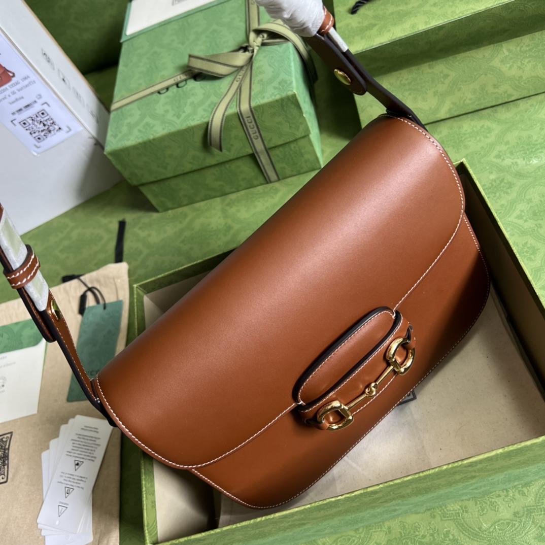 Gucci Horsebit 1955 Shoulder Bag(25-18-8cm)    - DopestKickz