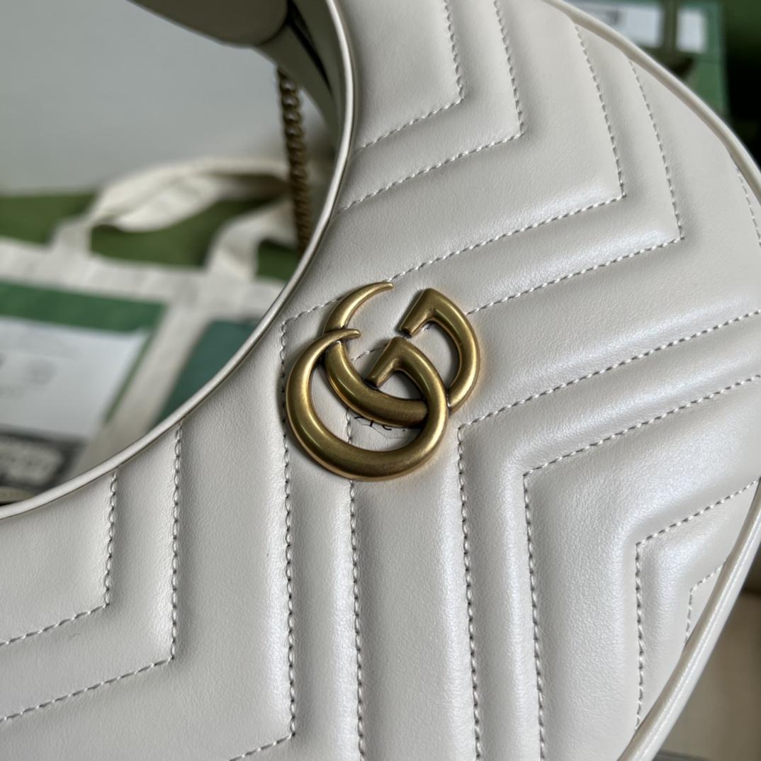 Gucci GG Marmont Half-Moon-Shaped Mini Bag(21.5-11-5cm) - DopestKickz