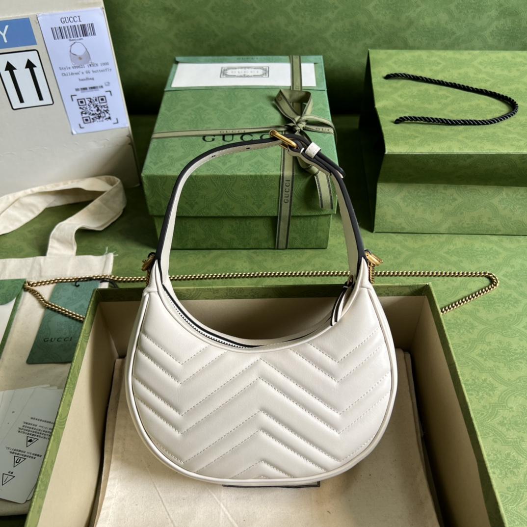 Gucci GG Marmont Half-Moon-Shaped Mini Bag(21.5-11-5cm) - DopestKickz
