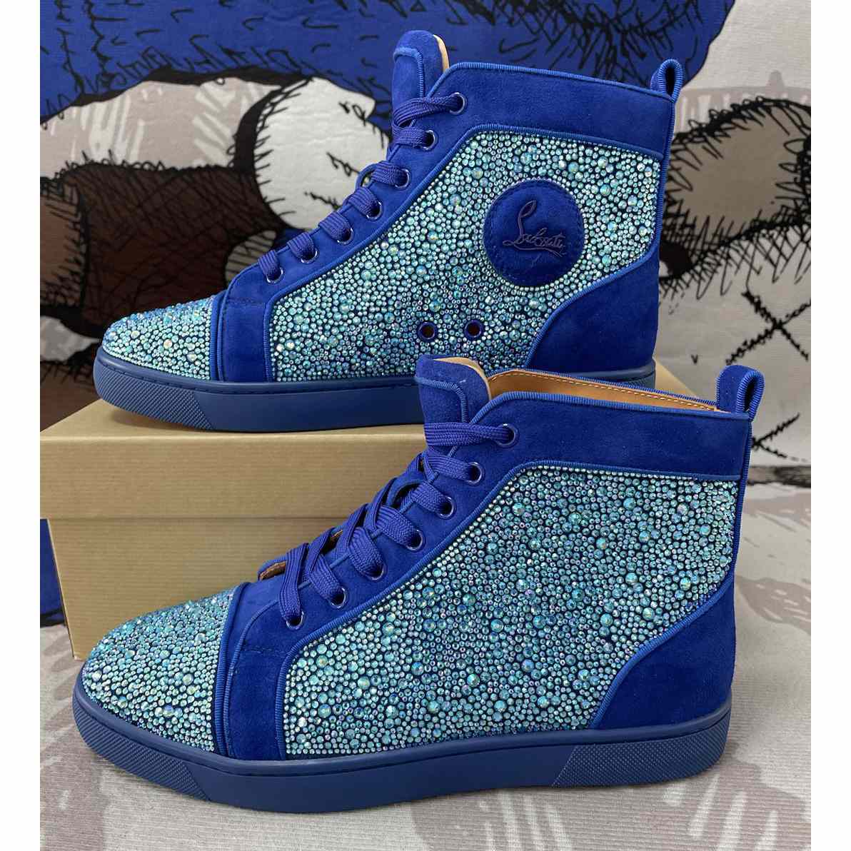 Christian Louboutin Lou Spikes Orlato Sneakers - DopestKickz