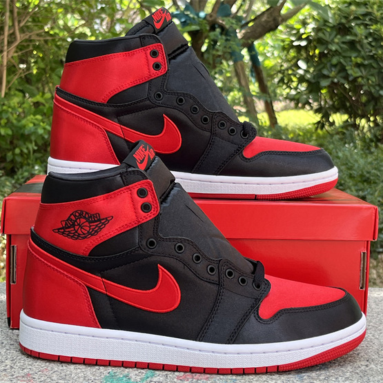 Air Jordan 1 High OG WMNS “Satin Bred” Sneaker     FD4810-061 - DopestKickz