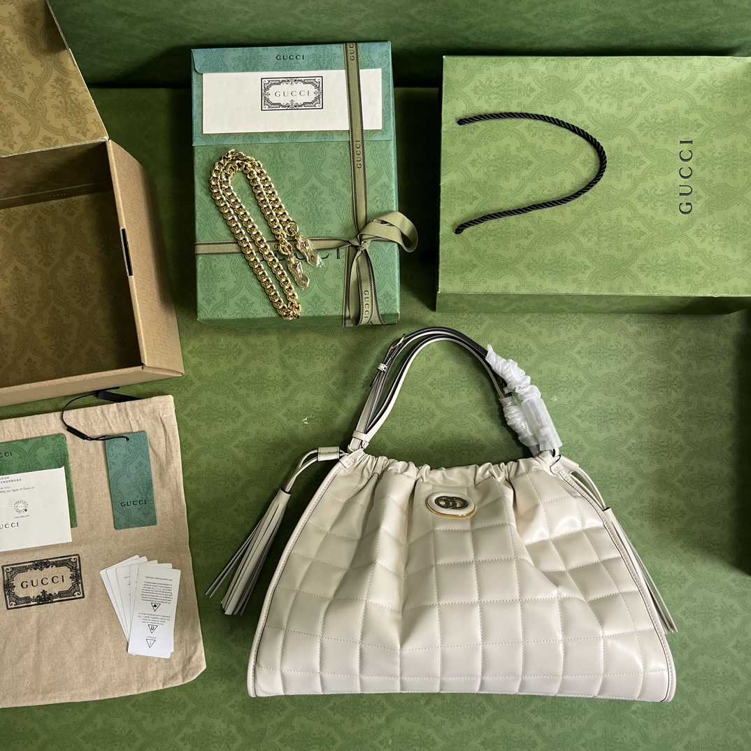 Gucci Deco Medium Tote Bag(43-28-8cm) - DopestKickz