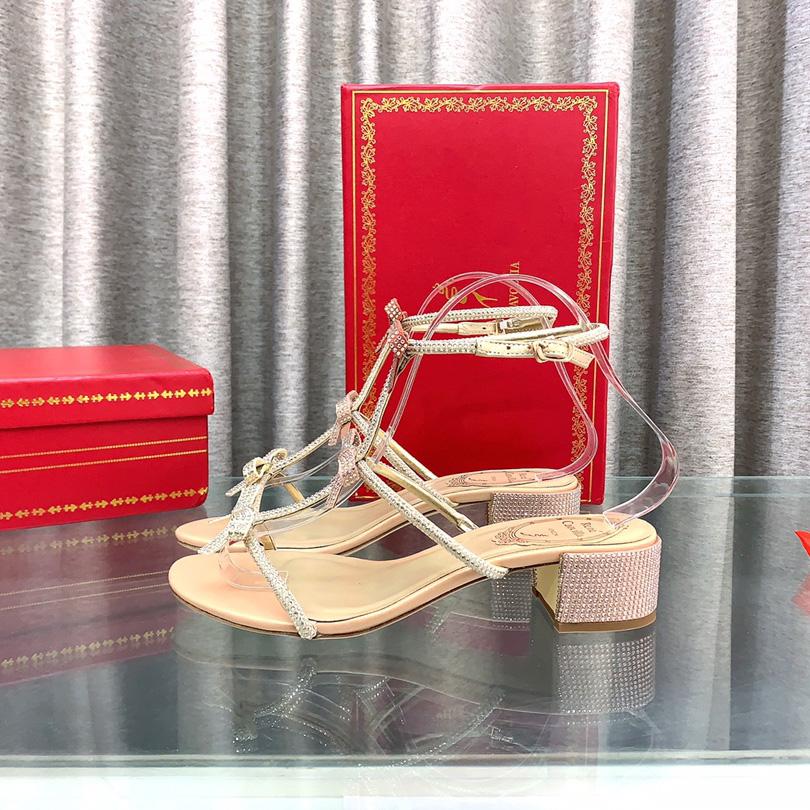 Rene Caovilla Sandals With Ankle Laces Caterina - DopestKickz