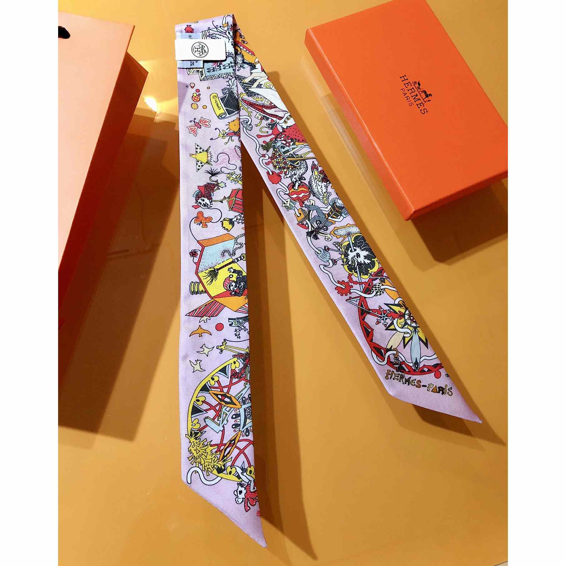 Hermes Twilly Long Scarf Tie - DopestKickz