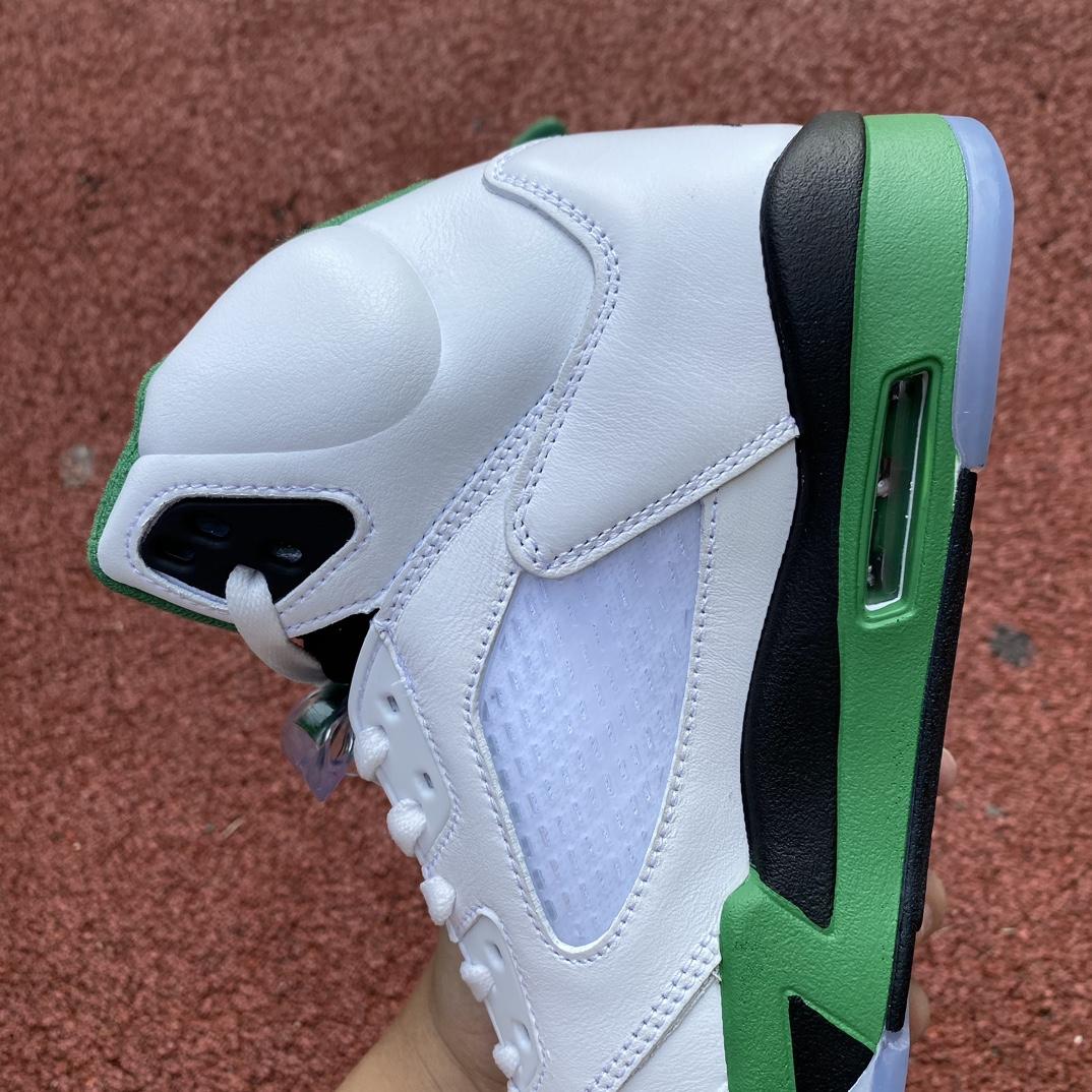 Air Jordan 5 Burgundy Lucky Green Sneakers         dd9336-103 - DopestKickz