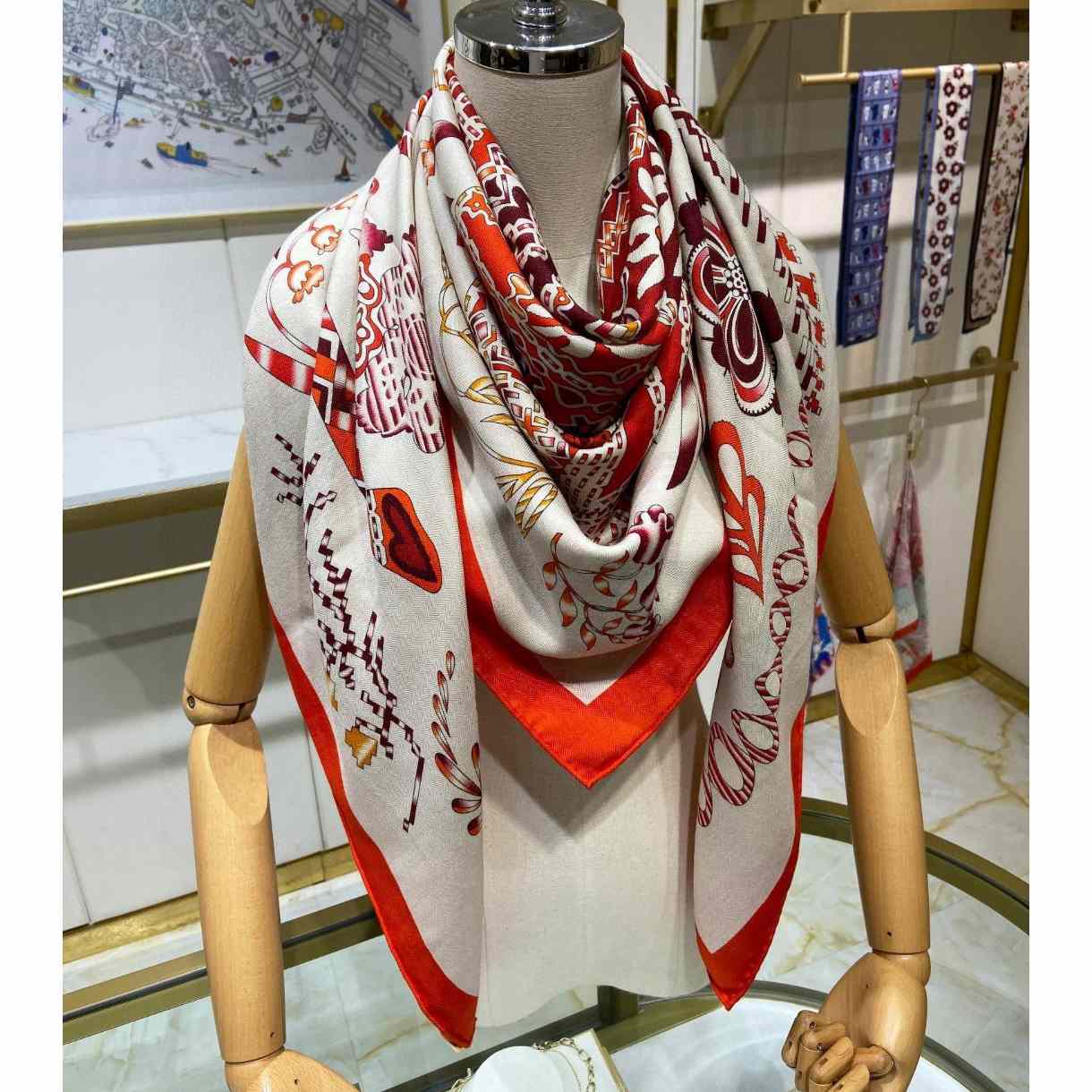 Hermes En Attendant Ulysse Shawl 140 - DopestKickz