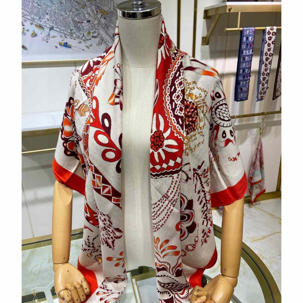 Hermes En Attendant Ulysse Shawl 140 - DopestKickz