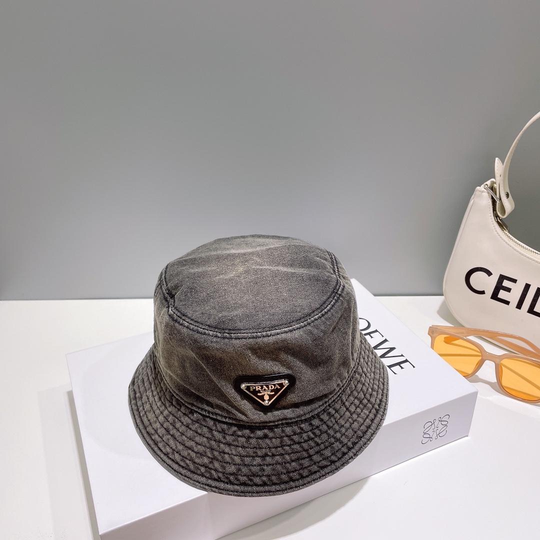 Prada Denim Bucket Hat - DopestKickz