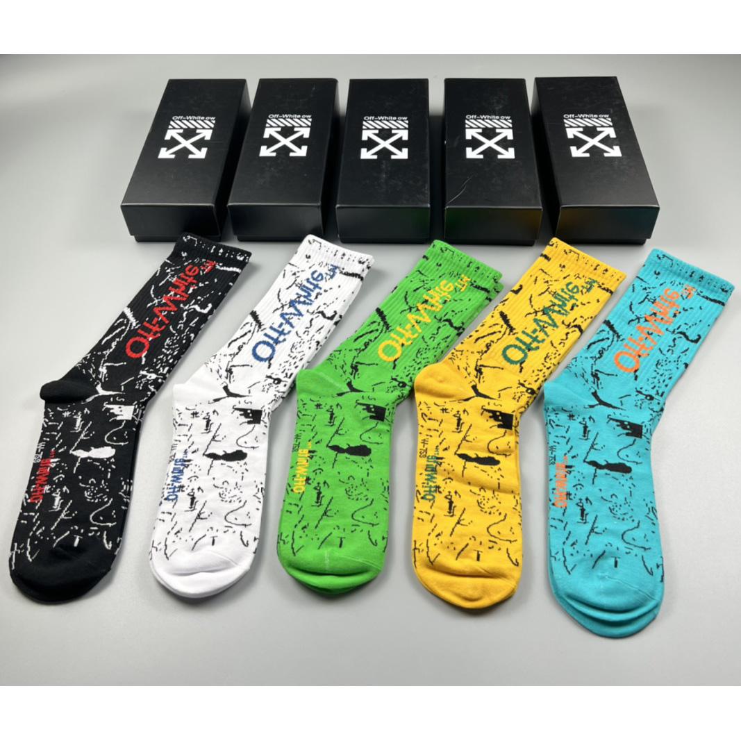 Off White Socks/Box - DopestKickz