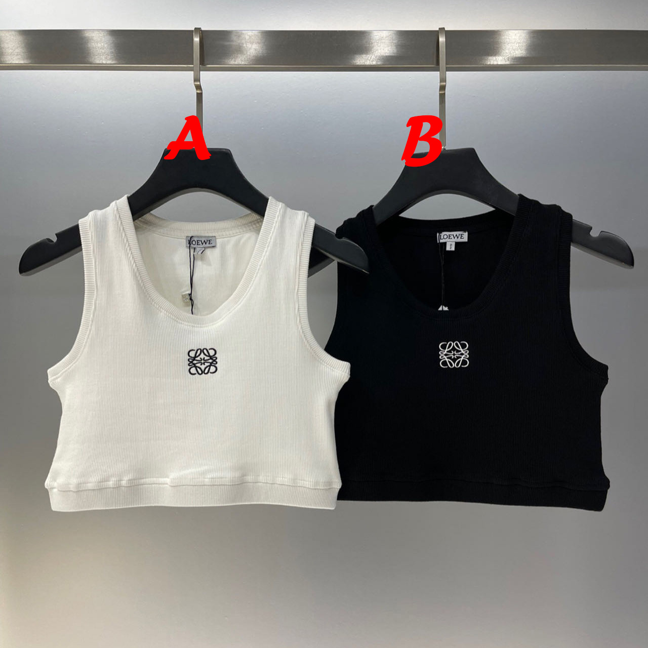 Loewe Cropped Anagram Tank Top In cotton - DopestKickz