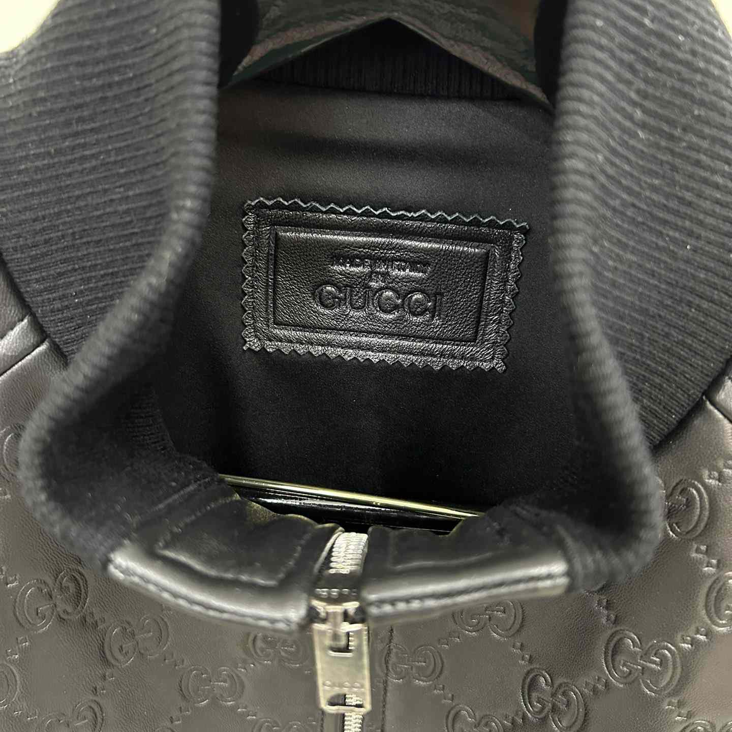 Gucci GG Leather Jacket - DopestKickz