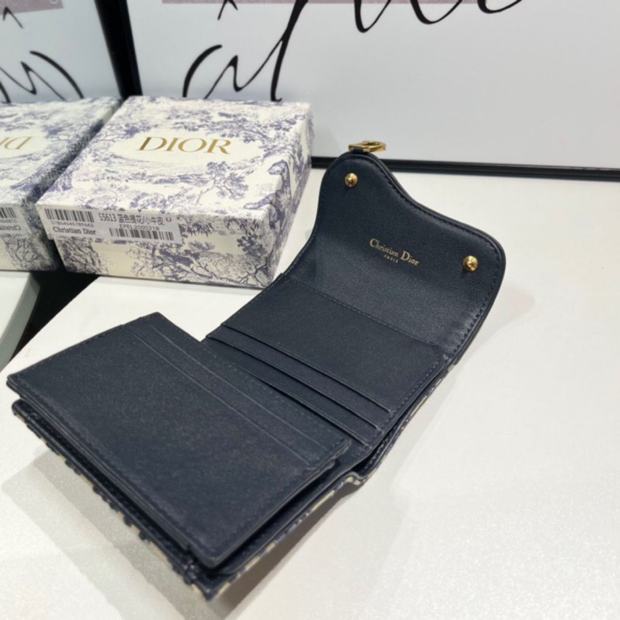 Dior  Saddle Lotus Wallet - DopestKickz