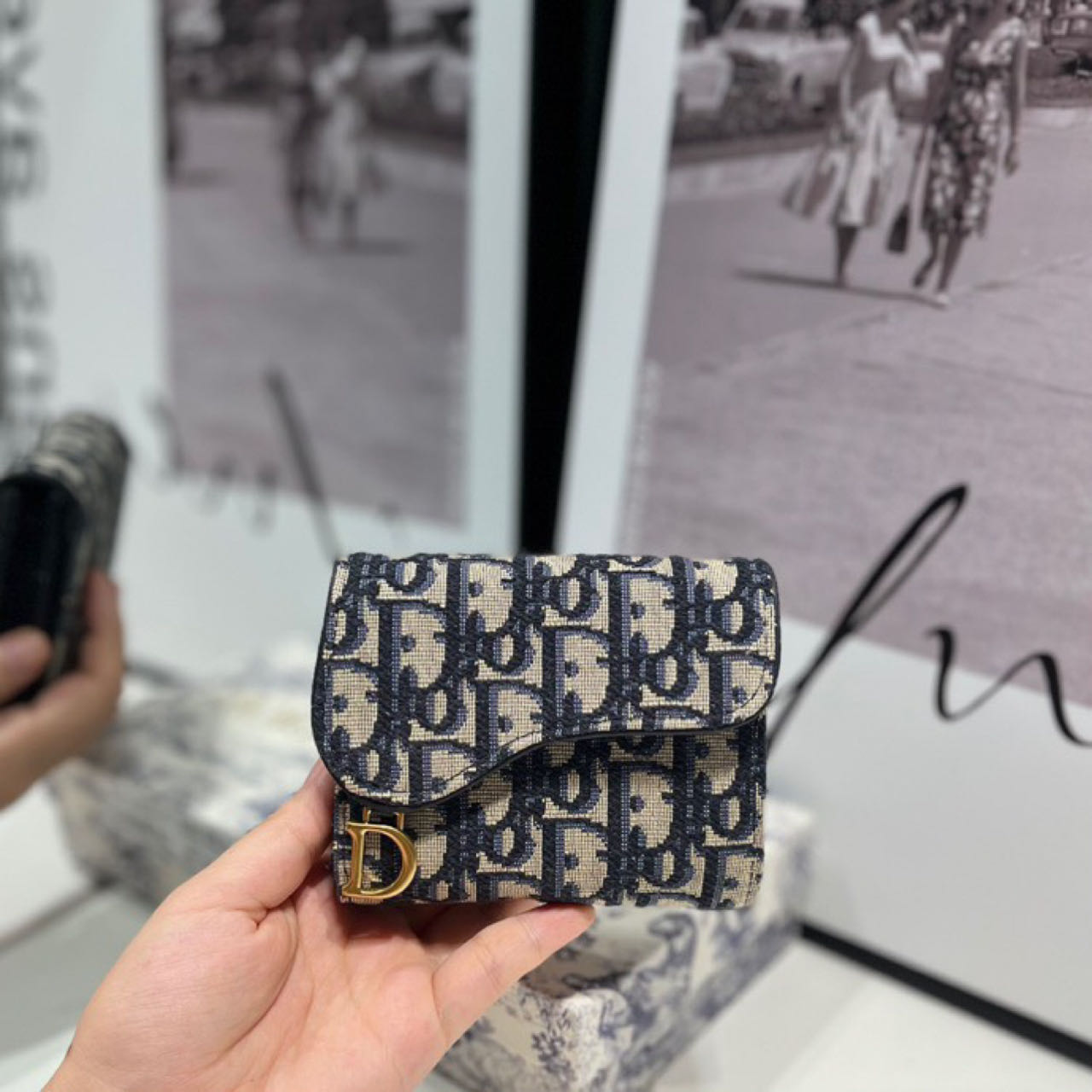 Dior  Saddle Lotus Wallet - DopestKickz