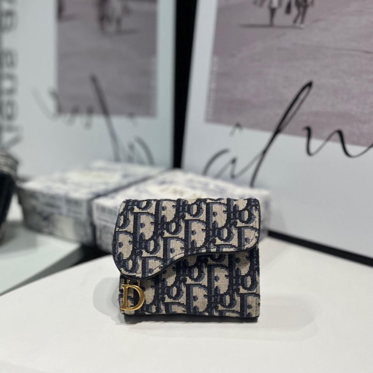 Dior  Saddle Lotus Wallet - DopestKickz
