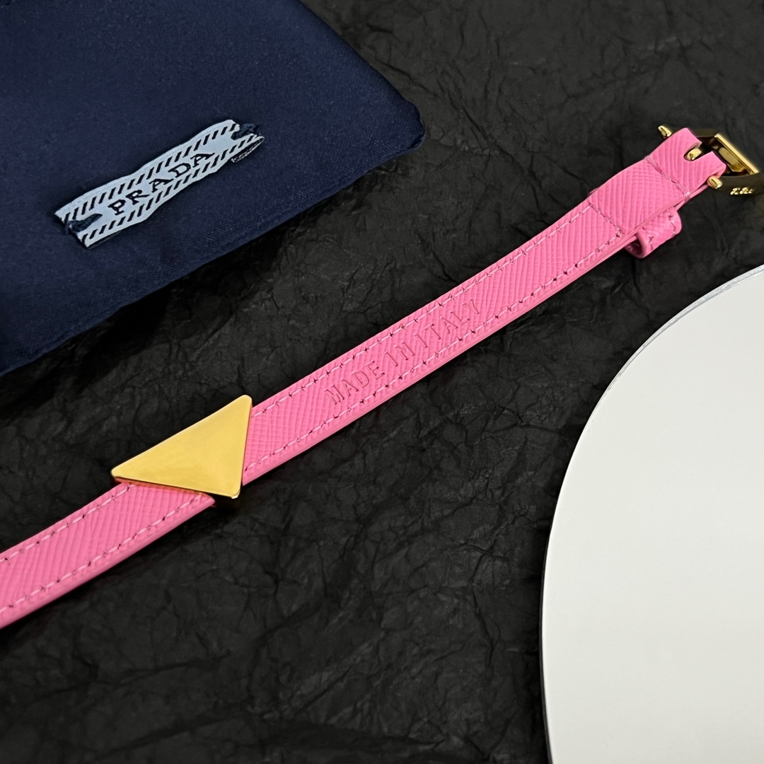 Prada Saffiano Leather Bracelet - DopestKickz