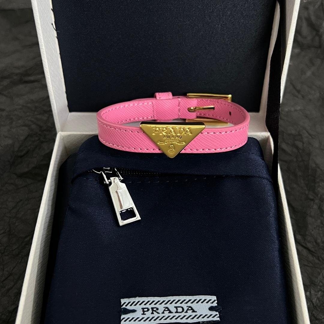Prada Saffiano Leather Bracelet - DopestKickz