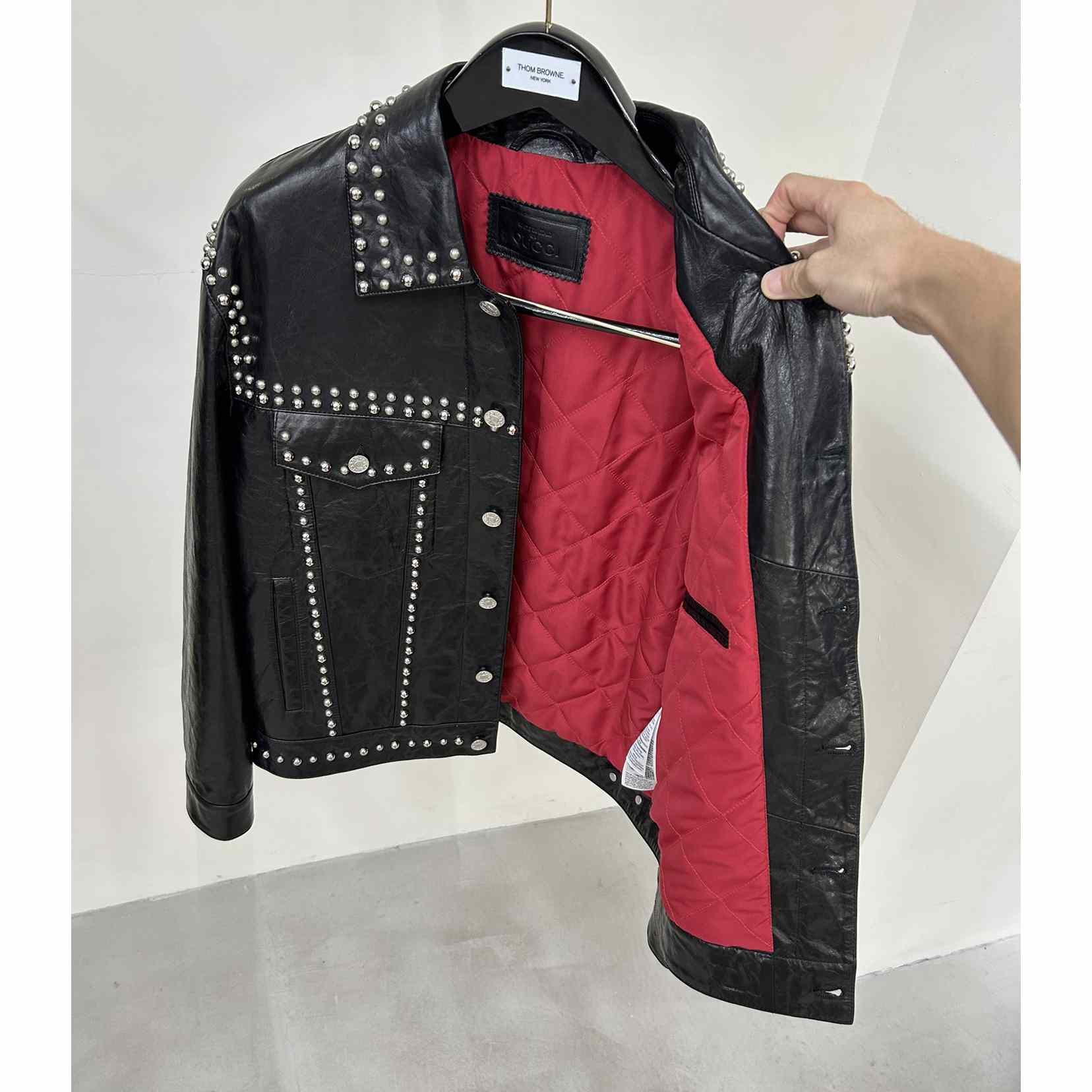 Gucci Leather Jacket - DopestKickz
