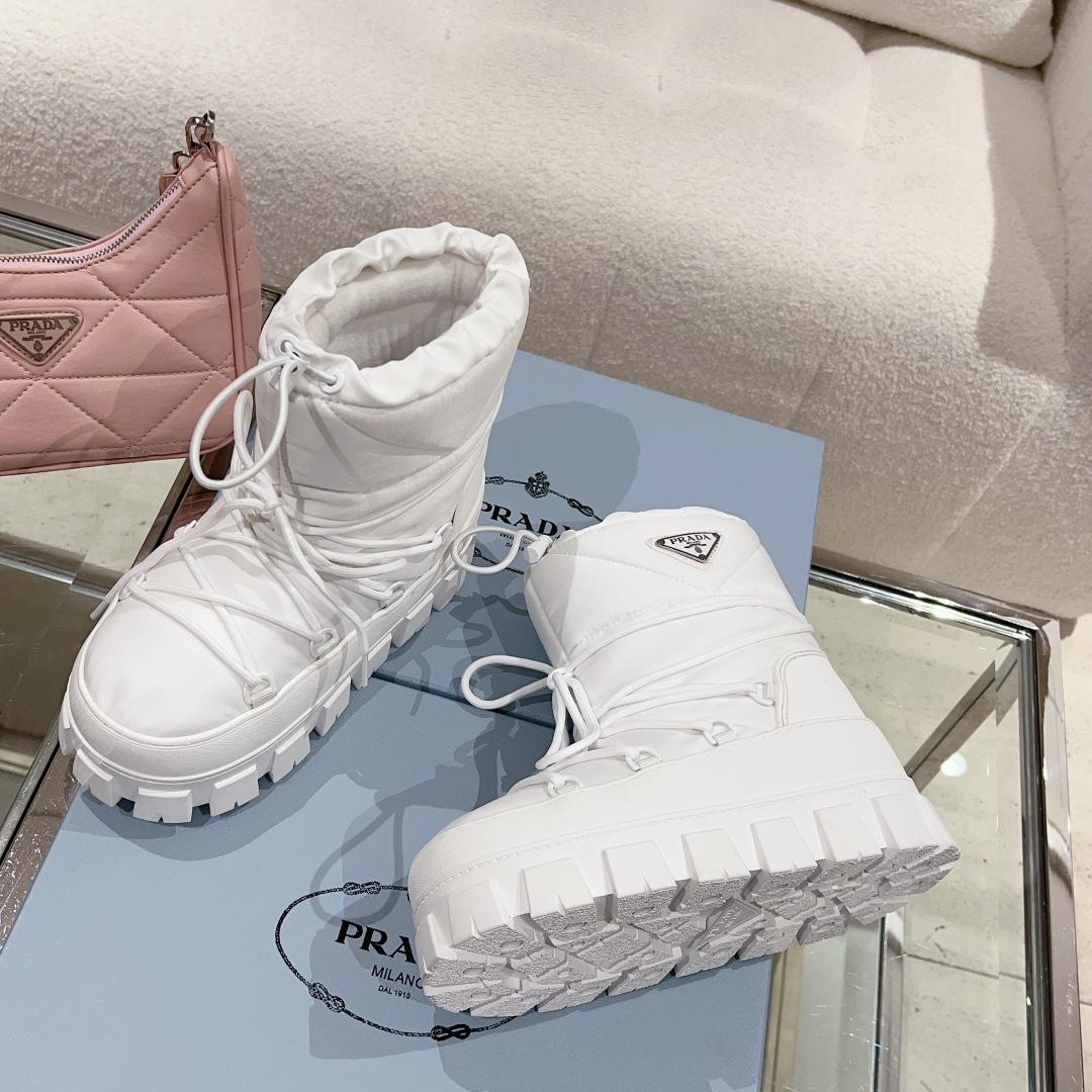 Prada Nylon Gabardine Après Ski Booties - DopestKickz