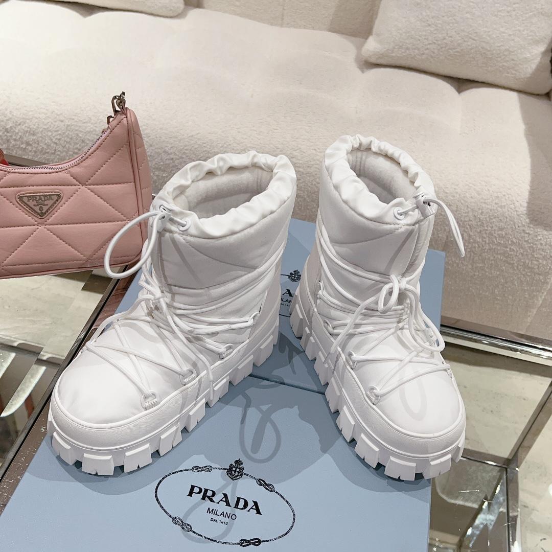 Prada Nylon Gabardine Après Ski Booties - DopestKickz