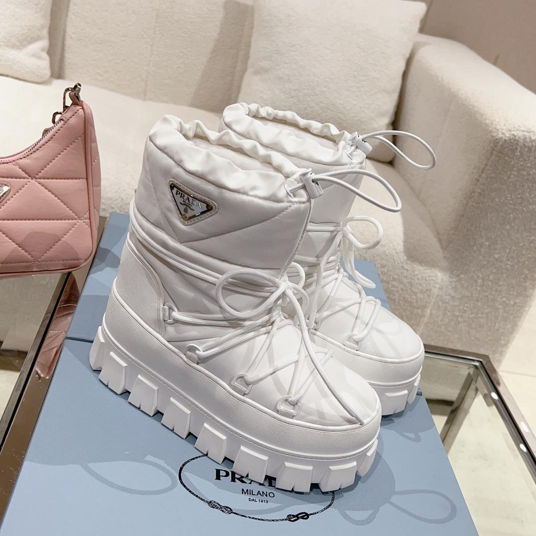 Prada Nylon Gabardine Après Ski Booties - DopestKickz