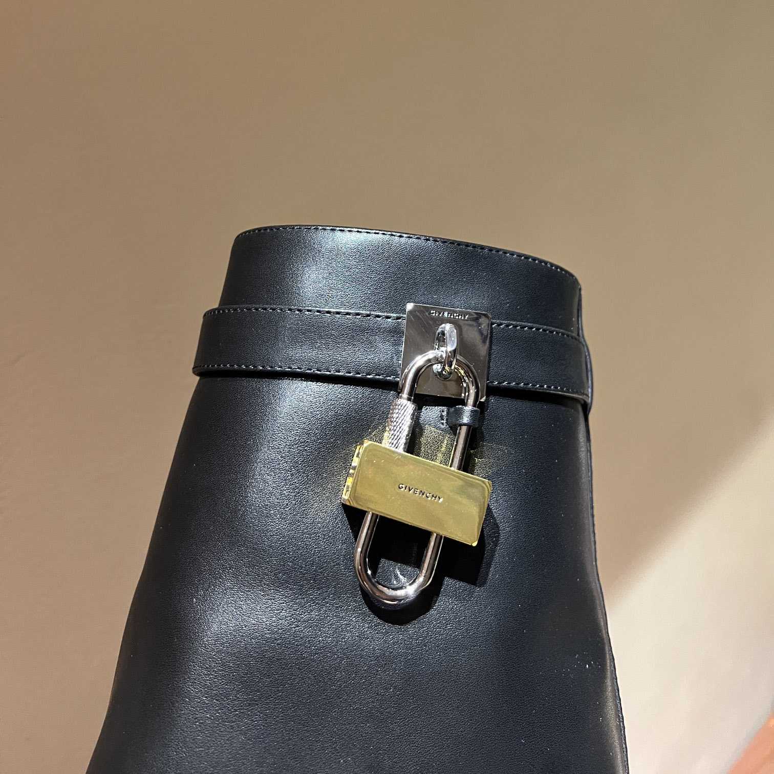 Givenchy Shark Lock Ankle Boots In Leather - DopestKickz