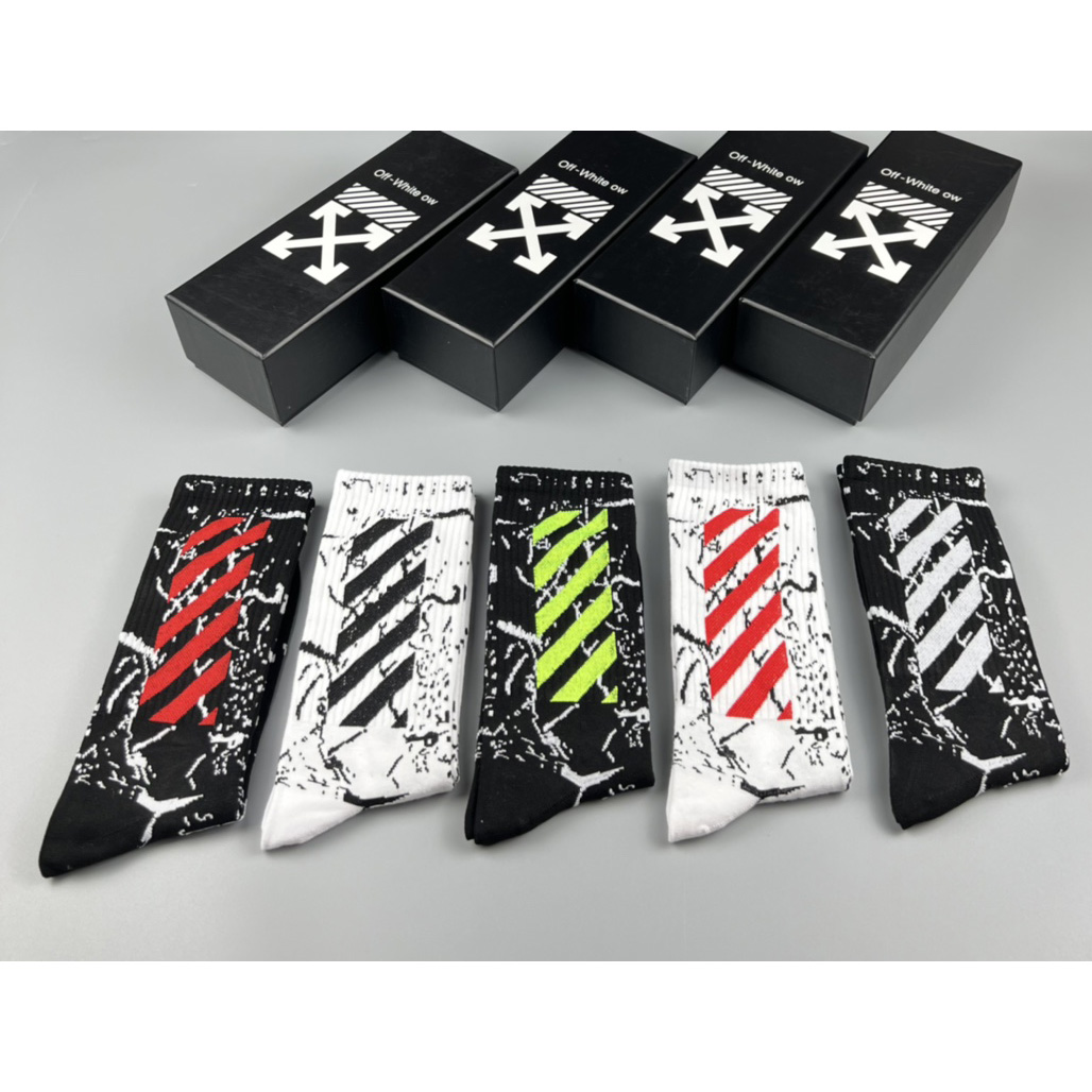Off White Socks/Box - DopestKickz