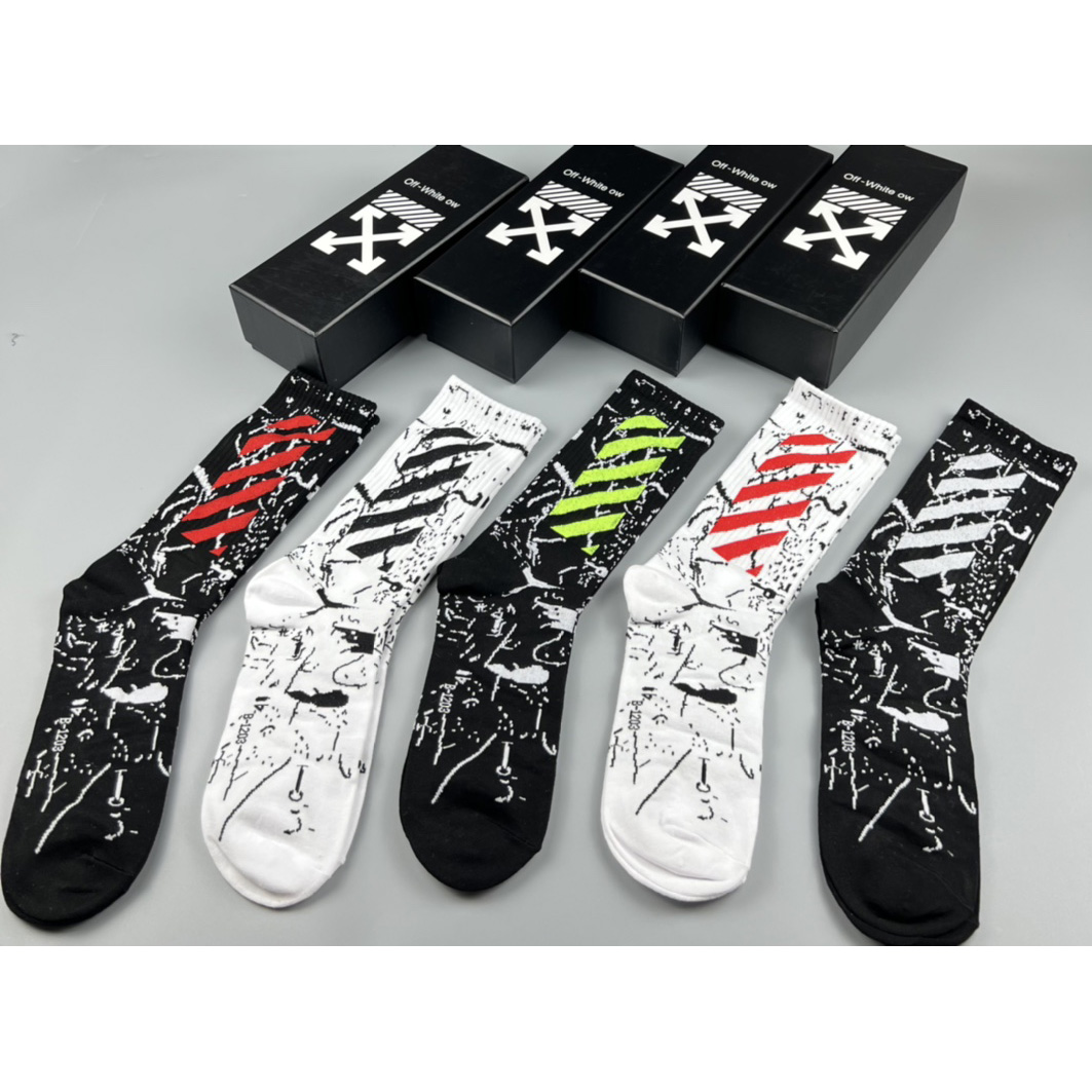 Off White Socks/Box - DopestKickz