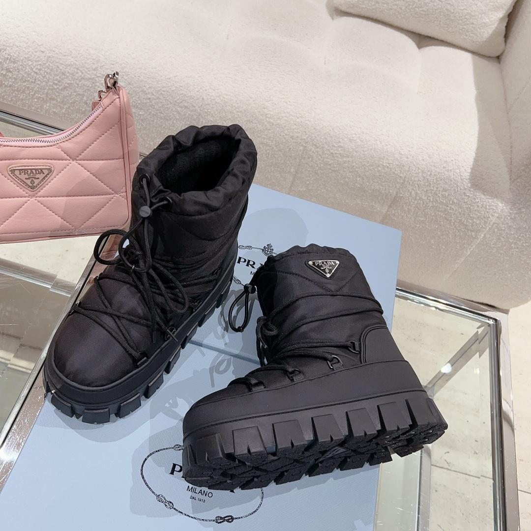 Prada Nylon Gabardine Après-ski Boots - DopestKickz