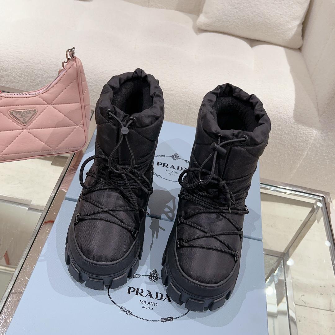 Prada Nylon Gabardine Après-ski Boots - DopestKickz