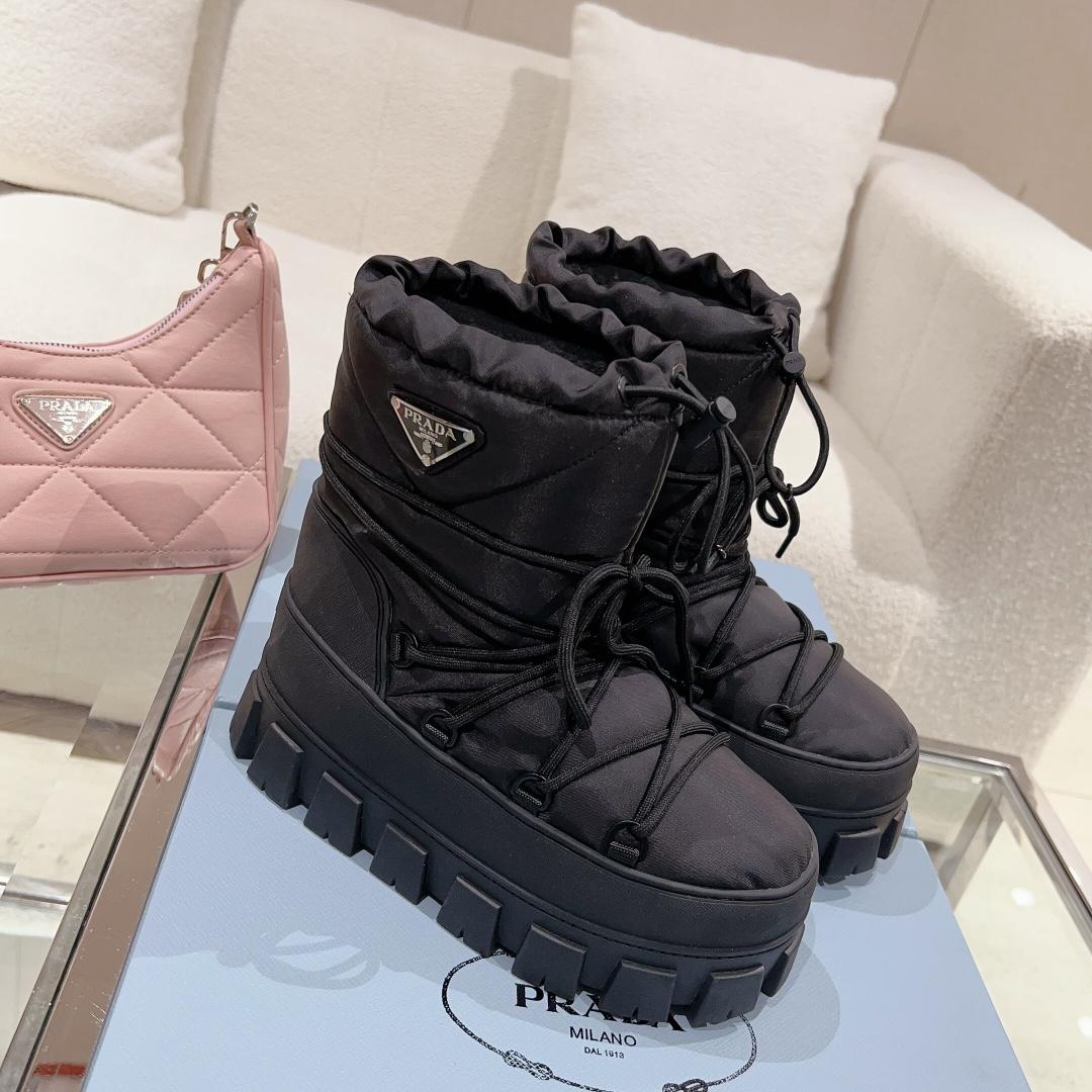 Prada Nylon Gabardine Après-ski Boots - DopestKickz