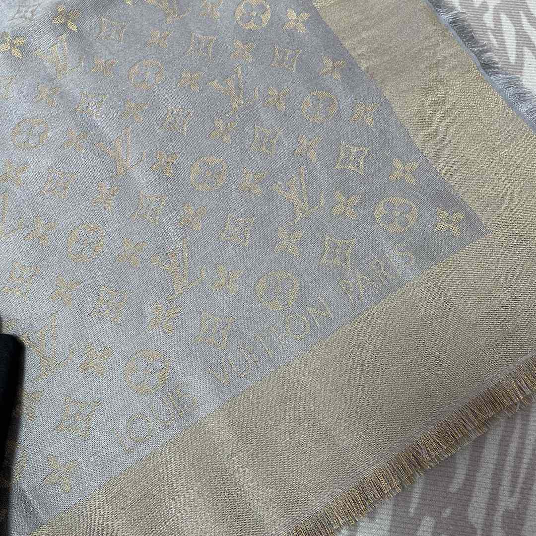 Louis Vuitton Silk Scarf Monogram Shine - DopestKickz