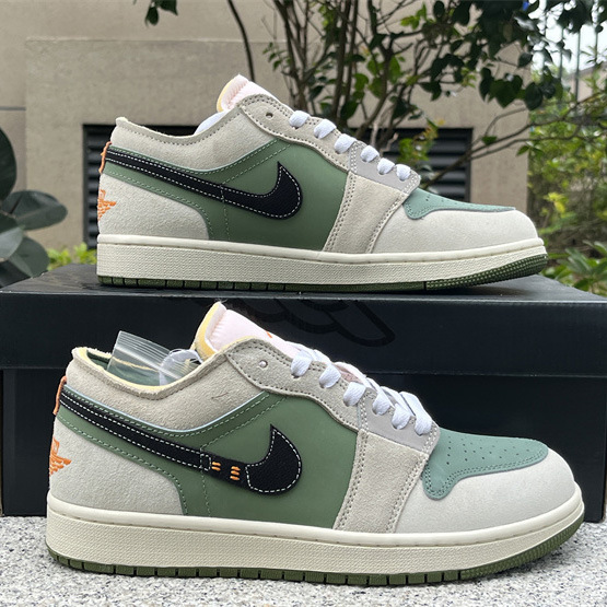 Air Jordan 1 Low Craft SE “Light Olive” Sneaker      FD6819-300 - DopestKickz