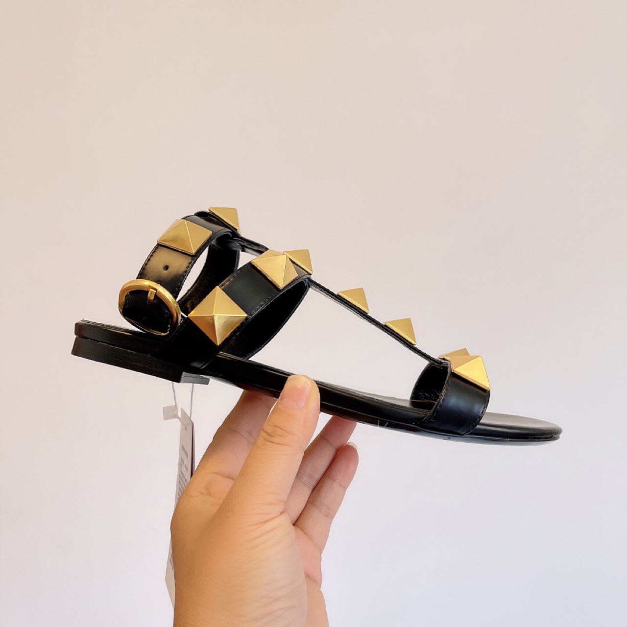 Valenti Roman Stud Calfskin Sandal  - DopestKickz
