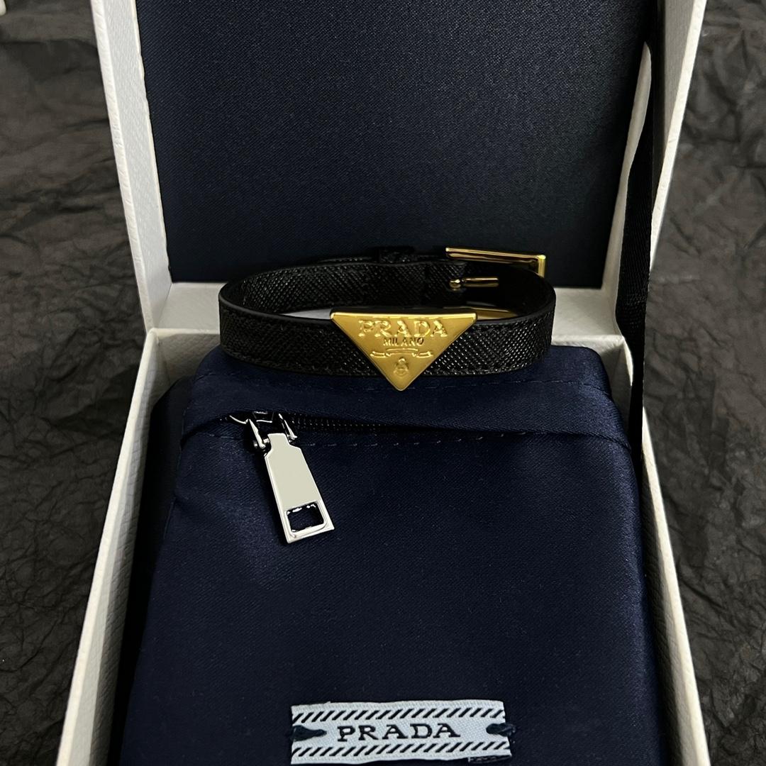 Prada Saffiano Leather Bracelet - DopestKickz