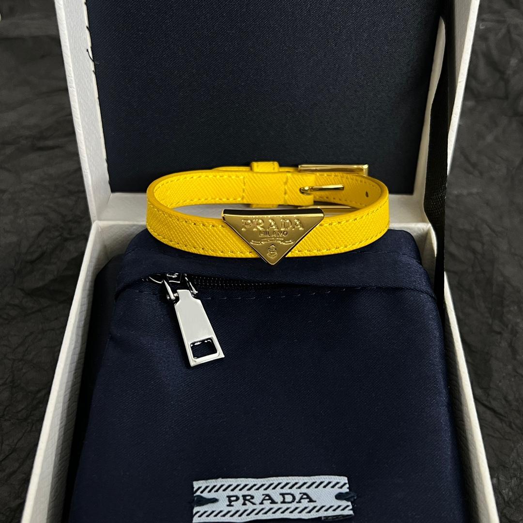 Prada Saffiano Leather Bracelet - DopestKickz