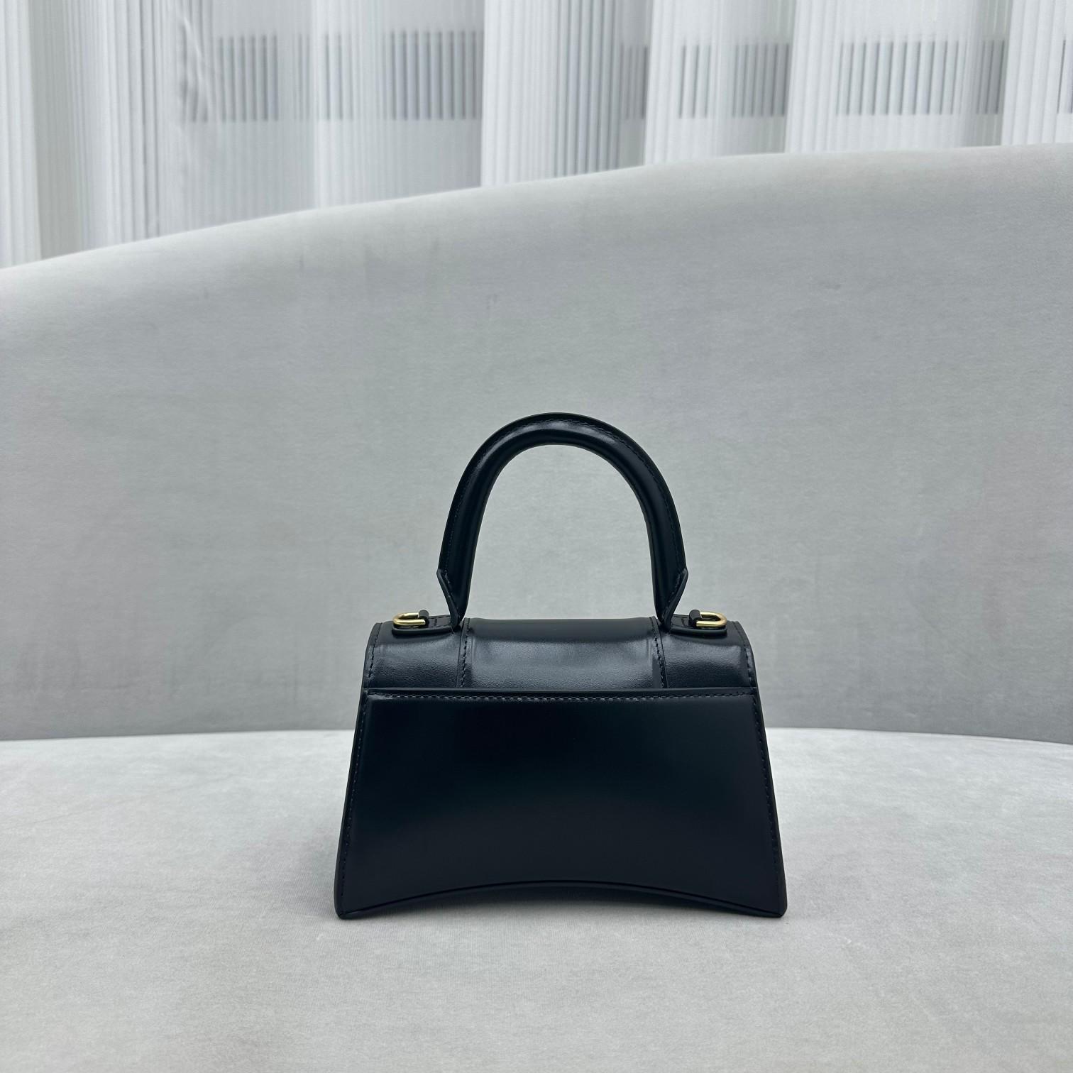 Balenciaga Hourglass Small Handbag In Black (19x8x21cm) - DopestKickz