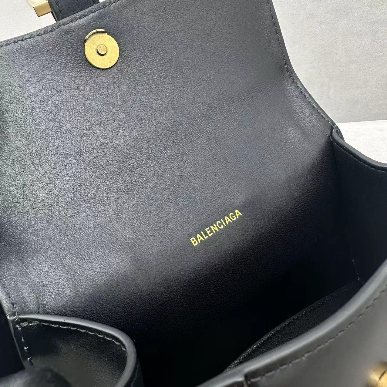 Balenciaga Hourglass Small Handbag In Black (19x8x21cm) - DopestKickz